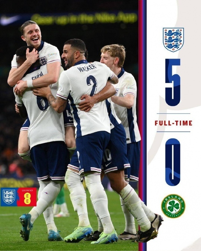 英格兰队送走奥地利，轻松占据主场优势(英格兰vs奥地利首发凯恩林加德先发 萨卡登场)